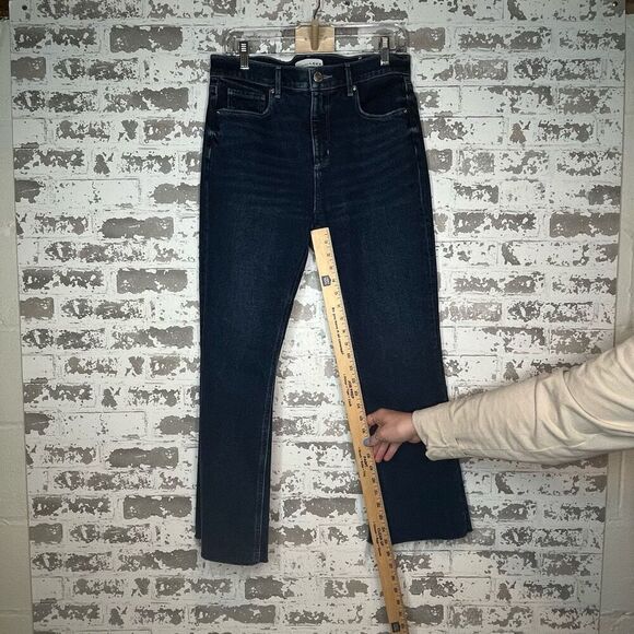 Loft | women dark wash high waist flare cropped - Picture 4 of 9